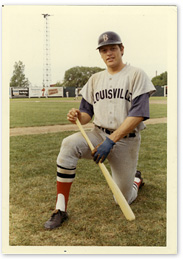Fisk with the Louisville Colonels in 1971