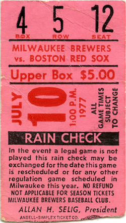 Game #625 (Jul 10, 1977)
