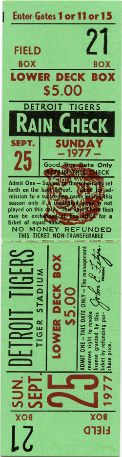 Game #693 (Sep 25, 1977)