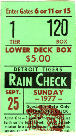 Game #693 (Sep 25, 1977)
