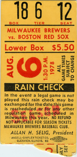 Game #802 (Aug 6, 1978)