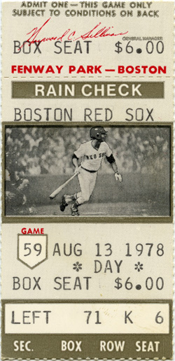 Game #809 (Aug 13, 1978)