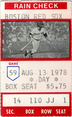 Game #809 (Aug 13, 1978)