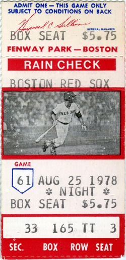 Game #819 (Aug 25, 1978)