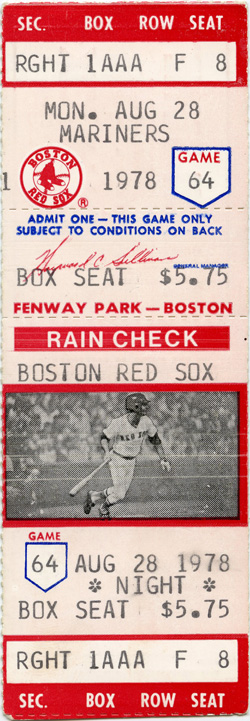Game #822 (Aug 28, 1978)