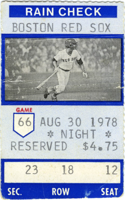 Game #825 (Aug 30, 1978)