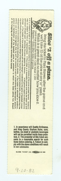 Game #1301 (Sep 20, 1982)