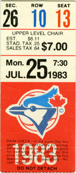 Game #1391 (Jul 25, 1983)