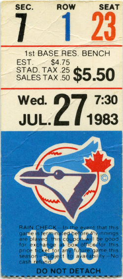 Game #1394 (Jul 27, 1983)