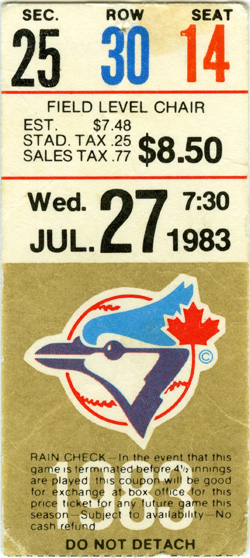 Game #1394 (Jul 27, 1983)