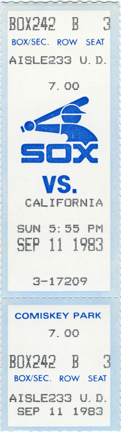 Game #1433 (Sep 11, 1983)