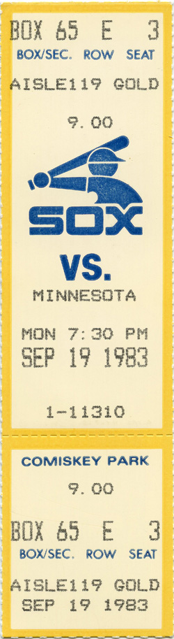 Game #1438 (Sep 19, 1983)