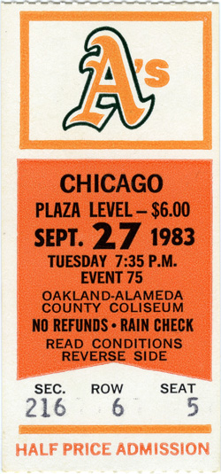 Game #1443 (Sep 27, 1983)