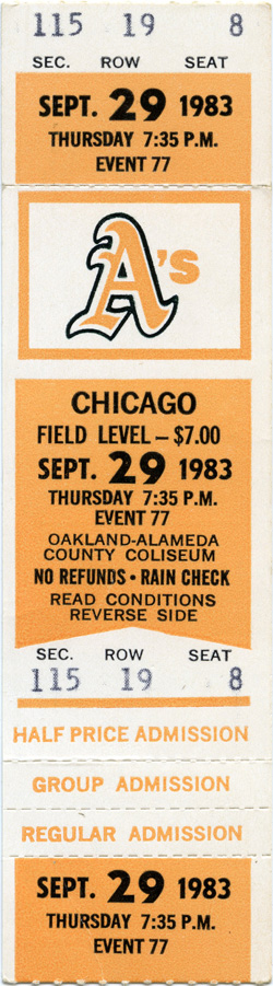 Game #1444 (Sep 29, 1983)