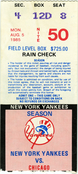 Game #1644 (Aug 5, 1985)