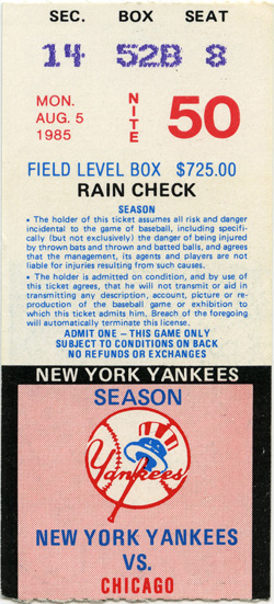 Game #1644 (Aug 5, 1985)