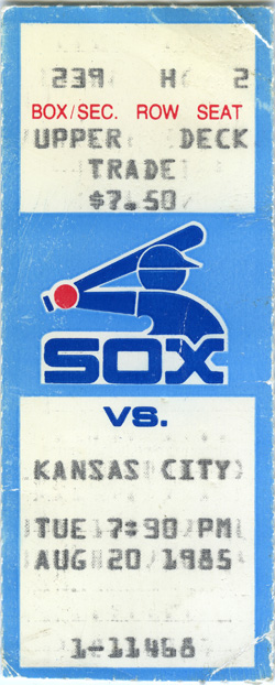 Game #1657 (Aug 20, 1985)
