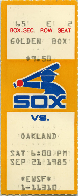 Game #1687 (Sep 21, 1985)