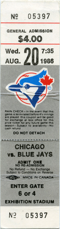 Game #1804 (Aug 20, 1986)