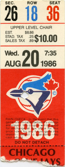 Game #1804 (Aug 20, 1986)