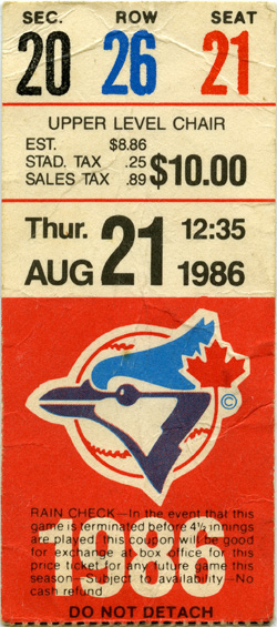 Game #1805 (Aug 21, 1986)
