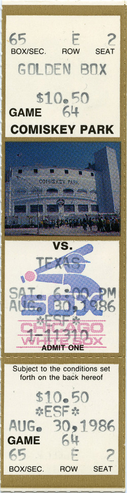 Game #1812 (Aug 30, 1986)