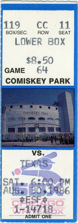 Game #1812 (Aug 30, 1986)