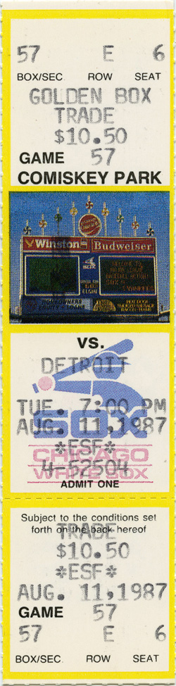 Game #1921 (Aug 11, 1987)
