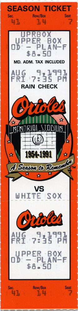 Game #2367 (Aug 9, 1991)