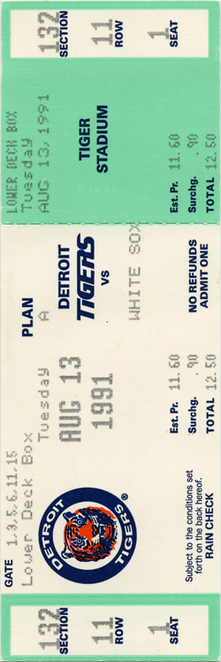 Game #2371 (Aug 13, 1991)