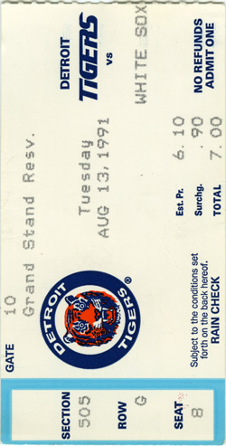 Game #2371 (Aug 13, 1991)