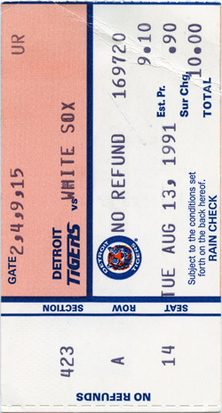 Game #2371 (Aug 13, 1991)