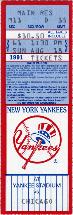 Game #2375 (Aug 18, 1991)