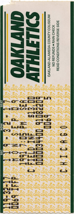 Game #2391 (Sep 9, 1991)