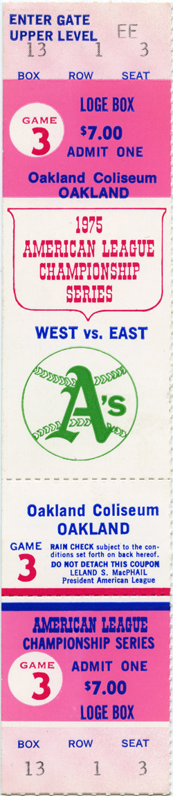 Post Season Game (Oct 7, 1975)