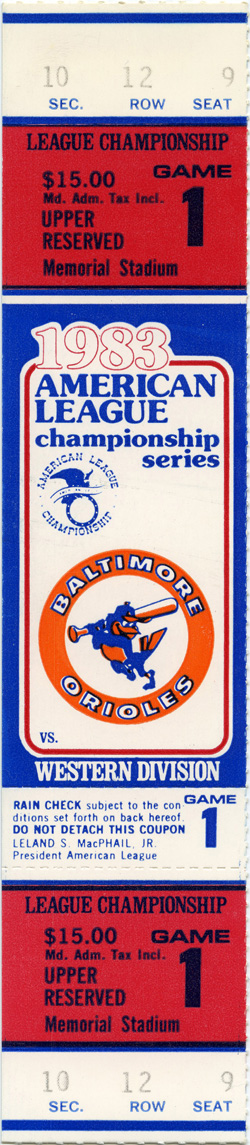 Post Season Game (Oct 5, 1983)