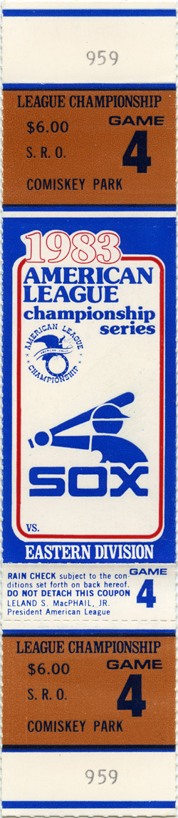 Post Season Game (Oct 8, 1983)